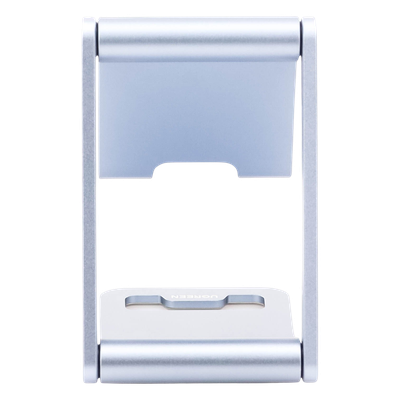 Soporte para Teléfono Celular de Aluminio / Angulo Ajustable / Amplia Compatibilidad con dispositivos de 4.7'' a 7.9'' / Antideslizante / Antiarañazos / Plegable / Color Azul - Imagen 8