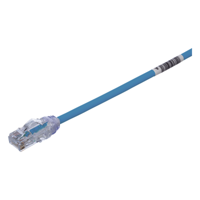 Cable de Parcheo UTP Cat6A, CM/LSZH, Diámetro Reducido (28AWG), Color Azul, 3 Metros (9.84 Pies). - Imagen 3