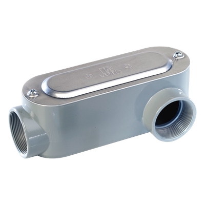 Caja Oval Roscada tipo LL de 1/2" (12.7 mm) / Incluye tapa y tornillos.