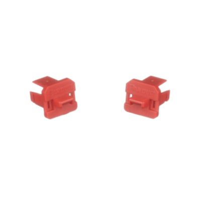 Kit de 10 Dispositivos para Bloquear Puertos USB Tipo B, Color Rojo, Incluye Llave de Extracción