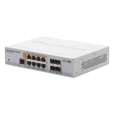 Cloud Router Switch Administrable L3, 8 puertos 10/100/1000 Mbps c/PoE Pasivo ó 802.3af/at, 4 Puertos SFP - Imagen 6