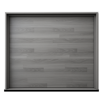 Puerta de Garage de Alta Calidad / Estilo Americano / Acabado Laminado PREMIUM / Color Gris / 10x7 Pies. - Imagen 2