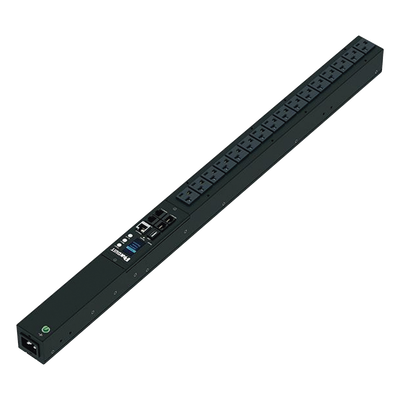 PDU Monitoreable (MI) para Distribución de Energía, Enchufe de Entrada NEMA 5-15P, Con 16 Salidas NEMA 5-20R, de Instalación Vertical, 120 Vca, 15 Amp - Imagen 4