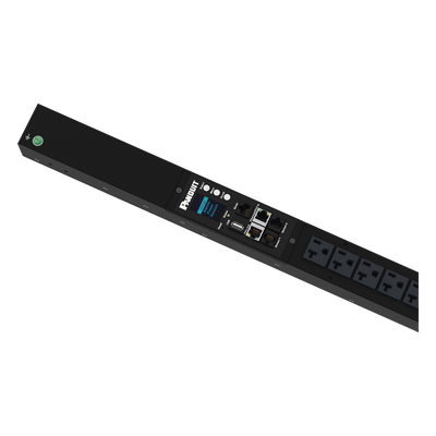 PDU G6 Monitoreable (MI) para Distribución de Energía, Enchufe de Entrada NEMA 5-15P, Con 16 Salidas NEMA 5-20R, de Instalación Vertical, 120 Vca, 15 Amp