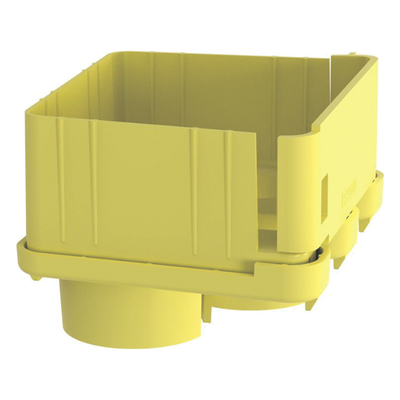 Tapa con 2 Salidas a Tubo de 1.5in (38mm), Para uso con Canaletas 4X4 FiberRunner™, Color Amarillo - Imagen 4