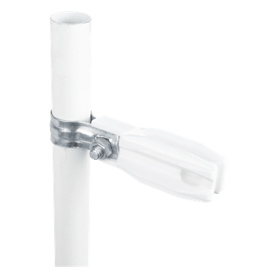 Aislador de Paso o Esquina Blanco con Abrazadera / 33-38 mm / Resina Virgen 100% / Anti-Arqueo / Tubería de Malla Ciclónica - Imagen 5