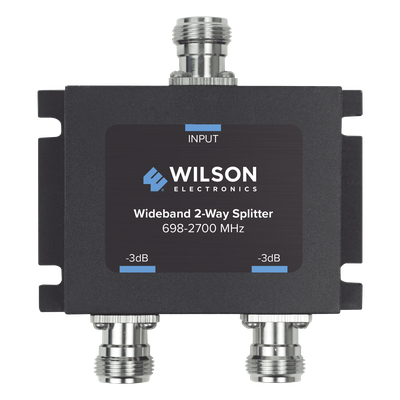 Divisor de potencia (Splitter) de dos vías para 700-2700 MHz.