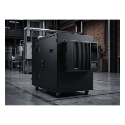 Aire Acondicionado Compacto Para Exterior, Uso en Gabinetes de Telecomunicaciones de Grado Industrial, Frío T20, 2000 BTU, 115 Vca, de Acero, Color Negro - Imagen 3