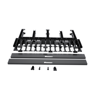 Organizador de Cables Horizontal NetManager de Alta Densidad, Doble (Frontal y Posterior), Para Rack de 19in, 1UR, Color Negro - Imagen 6