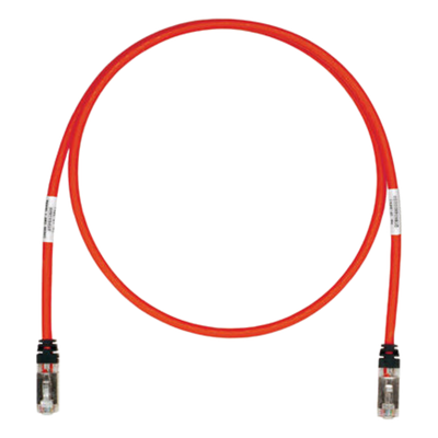 Patch Cord Cat6A, Blindado S/FTP, CM/LS0H, 2.5 Metros (8.20 Pies), Color Rojo - Imagen 3