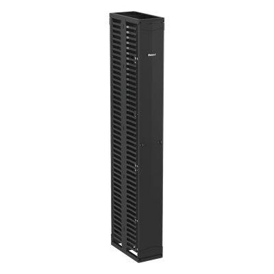 Organizador Vertical PatchRunner™, Doble (Frontal y Posterior), Para Rack Abierto de 45 Unidades, 10in de Ancho, Color Negro - Imagen 5