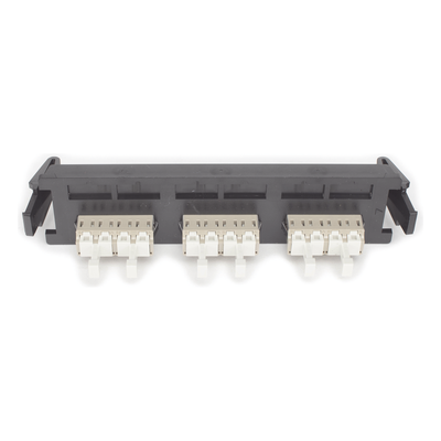 Placa Acopladora de Fibra Óptica Quick-Pack, Con 3 Conectores LC Quad (12 Fibras), Para Fibra Multimodo, Beige - Imagen 3