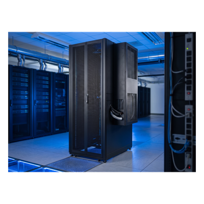 Gabinete de Telecomunicaciones ProLine V/D, 600 mm de Ancho, 1000 mm de Profundidad, Compatible Con Aire Acondicionado Tipo G52, NEMA 12, 42 UR, Color Negro - Imagen 4