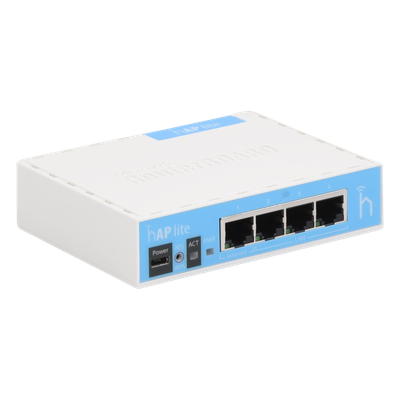 (hAP Lite) 4 Puertos Fast Ethernet y Wi-Fi 2.4 GHz 802.11 b/g/n - Imagen 4