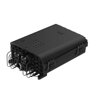 HUB Box Preconectorizada EASYCONN® de FiberHome para Exterior, IP68, Hasta 96 Empalmes, Incluye 2 Splitters 1*4 - Imagen 3