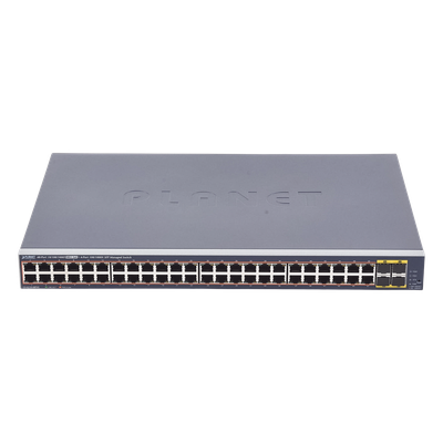 Switch Administrable de 48-Puertos 10/100/1000T 802.3at PoE + 4-Puertos 100/1000BASE-X SFP / 440W - Imagen 3