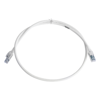 Patch Cord Z-MAX Cat6A S/FTP, CM/LS0H, 0.91 Metros (3 Pies), Color Blanco
