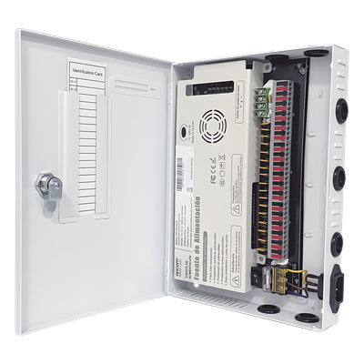 Fuente PREMIUM / 11-15 V / 18 canales / 30 A / Alta tecnología en seguridad / Doble ventilador / Hasta 1.85 Amperes por Salida / Filtro de Ruido por canal / Diseño de alta gama.