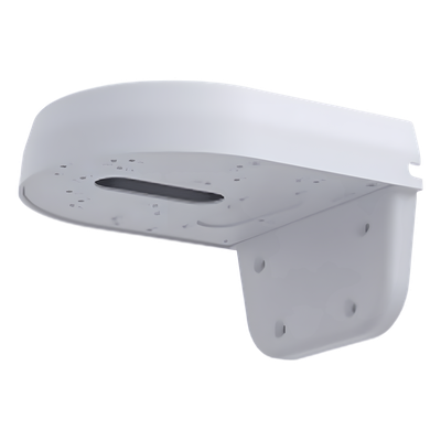 Soporte de montaje en pared para cámaras IP Serie 30, en aluminio inyectado y acero SECC, para interior y exterior