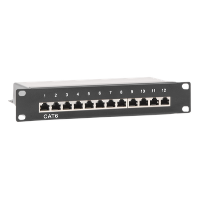 Panel de parcheo de impacto (110) Blindado (STP) de 12 puertos Cat6, 10in - Imagen 6
