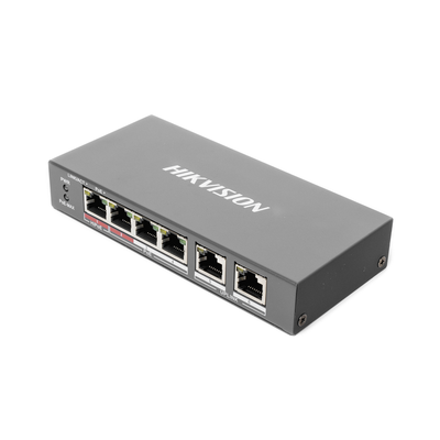 Switch PoE+ / No Administrable / 3 Puertos 10/100 Mbps 802.3 af/at (30 W) + 1 Puerto 10/100 Mbps Hi-PoE (60 W) / 2 Puertos 10/100 Mbps Uplink / Modo Extendido hasta 300 Metros / 60 W - Imagen 5