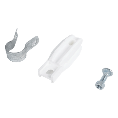 Aislador de Paso o Esquina Blanco con Abrazadera / 33-38 mm / Resina Virgen 100% / Anti-Arqueo / Tubería de Malla Ciclónica - Imagen 4