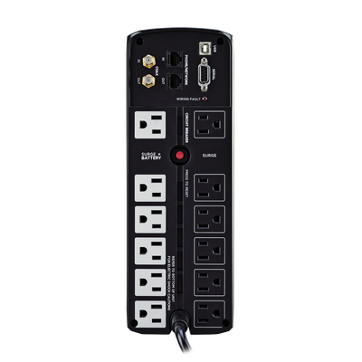 UPS de 1500 VA/900 W, Topología Línea Interactiva, Entrada 120 Vca NEMA 5-15P, Tipo Mini Torre, Con 12 Tomas NEMA 5-15R - Imagen 4