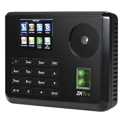 Terminal Biométrica de Palma y Huella / 600 Palmas 3,000 Huellas / Pantalla 2.8" / TCP/IP USB / 100,000 Eventos