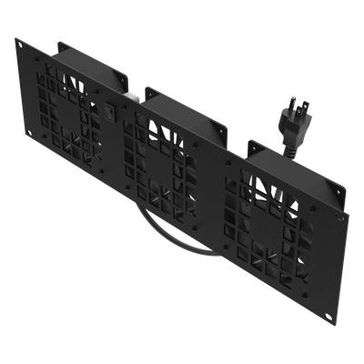 Kit de 3 Ventilador 110 Vca (12 x 12 cm) con Clavija 5-15P. Para instalación en Postes Rack - Imagen 3