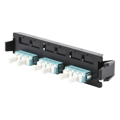 Placa acopladora de Fibra Óptica Quick-Pack, Con 6 Conectores LC Duplex (12 Fibras), Para Fibra Multimodo, Aqua - Imagen 6