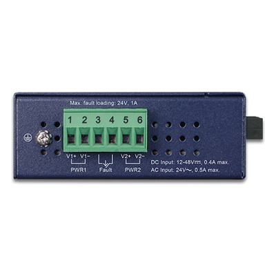 Convertidor de Medios Industrial, Multimodo, Puertos 10/100 Base-TX a 100 Base-FX, Interfaz SC, Hasta 2 km, Carcasa IP30, Soporta Temperatura de -40 a 75°C. - Imagen 4