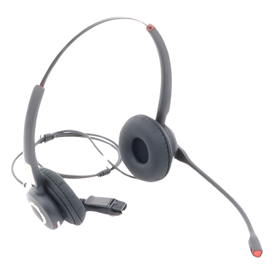 Diadema binaudal (duo) con tecnología antishock para teléfonos IP FANVIL y Polycom con micrófono de cancelación de ruido, larga durabilidad - Imagen 6