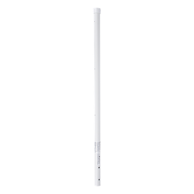 Poste de Esquina de 0.8m para Cerca Electrificada. Tubo Galvanizado cal. 18 de 1"Diam. con Tapón, ideal para 3 Aisladores.