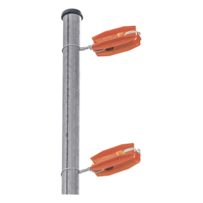Aislador de Esquina Naranja para Cercos Eléctricos / 18 kV / Resinas Vírgenes / Resistencia 7.5-10.2 kg / Anti UV / 66 mm x 31.6 mm - Imagen 3