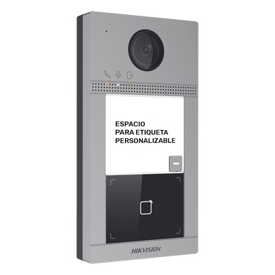 Videoportero IP 2 Megapixel / Llamada y Apertura Remota desde App Hik-Connect / PoE / Exterior IP65 + Antivandalico IK08 / 1 Departamento / Apertura con Tarjeta / Soporta 2 Puertas y hasta 6 Monitores - Imagen 3
