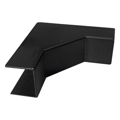 Esquinero Interior Color Negro de PVC Auto Axtinguible, Para Canaleta TMK-1720-N-CC (5220-02003)