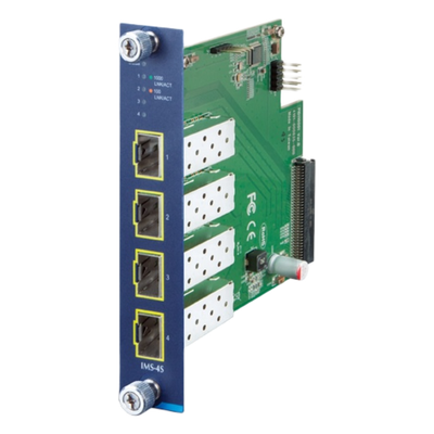 Módulo de Expansión / 4 Puertos SFP / 100/1000X / Diseño Modular / Entornos Industriales