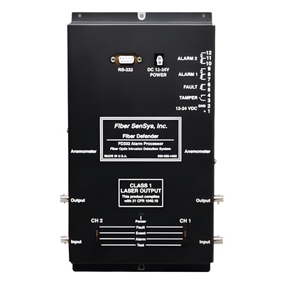 Sensor de Seguridad Perimetral de 2 Zonas / Detección por Fibra Óptica Sensitiva/ 500 Metros de protección por zona