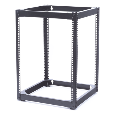 Rack Abierto de 4 Postes Instalación Pared o Piso de 14 Unidades, Ideal para Equipo de Audio! - Imagen 4