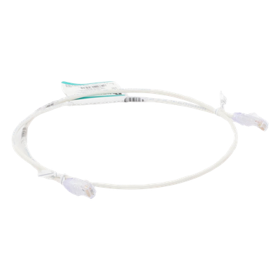 Cable de Parcheo TX6, UTP Cat6, Diámetro Reducido (28AWG), Color Blanco Mate, 0.91 Metros (3 Pies) - Imagen 6
