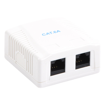 Caja de Pared con 2 Puertos, Incluye 2 Jacks UTP Cat6A - Imagen 4