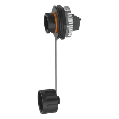 Conector Jack RJ45 de Uso Industrial Estilo TG, Categoría 6, Con Tapa Protectora, Protección IP67 - Imagen 2
