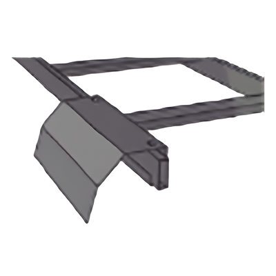 Bajada de Cable para Escalera Tubular de 1.5" de Peralte y 12" de Ancho, Acabado con Pintura Epóxica Color Negro, Ideal para Guiar y Proteger el Cableado en la Salida de la Escalera Tubular - Imagen 3