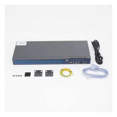 OLT de 1 GPON puerto con Splitter de 1 a 32 SC/UPC Incluido + 3 puertos Uplink (2 puertos Gigabit Ethernet + 1 puerto SFP/SFP+) , hasta 128 ONUS - Imagen 6