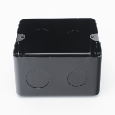 Caja de Registro de Acero Galvanizado, 10x10 cm (3.94x3.94 Pulgadas), Color Negro (11000-00000) - Imagen 5
