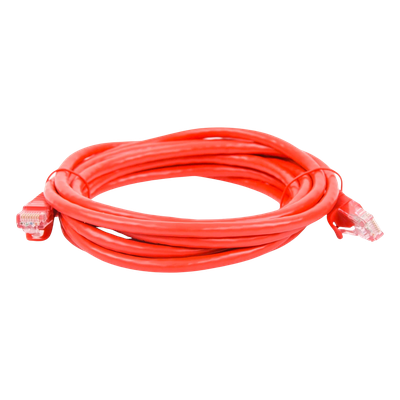Cable de Parcheo UTP Cat6 - 3.0 Metros (9.84 Pies) - Rojo - Imagen 4