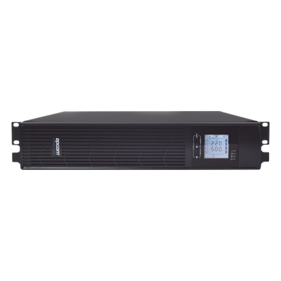 UPS de 1000VA/900W / Topología On-Line Doble Conversión / Entrada y Salida de 120 Vca / Clavija de Entrada NEMA 5-15P / Pantalla LCD Configurable /Formato Rack/Torre