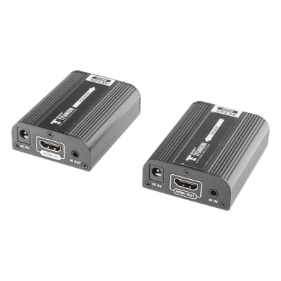 Kit Extensor HDMI para distancias de 30 metros / Resolución 4K x 2K@ 30 Hz/ Cat 6, 6a y 7 / HDCP2.2 / HDMI 2.0  / Soporta PCM, HDbitT / Soporta control remoto del equipo fuente.