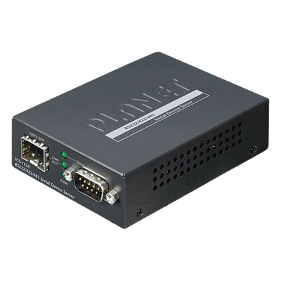 Convertidor de Medios / RS-232/422/485 a SFP 100Base-FX / DB9 / -10 a 60°C / 97x70x26 mm