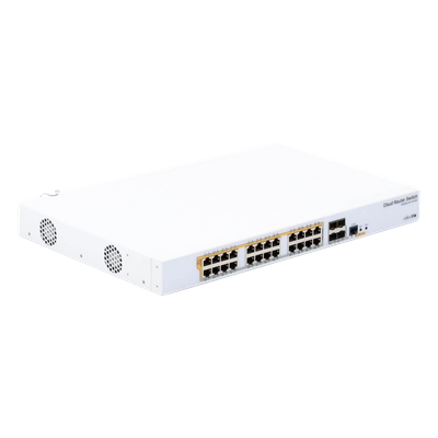 CRS328-24P-4S+RM - 24 port Gigabit Ethernet router/switch with four 10Gbps SFP+ - Imagen 7